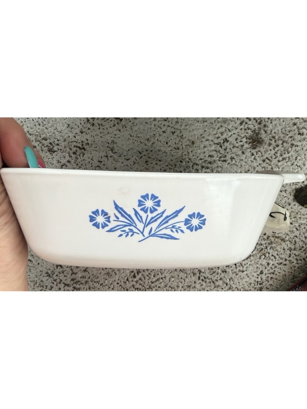 Vintage Corningware Blue Cornflower Casserole Dish Small